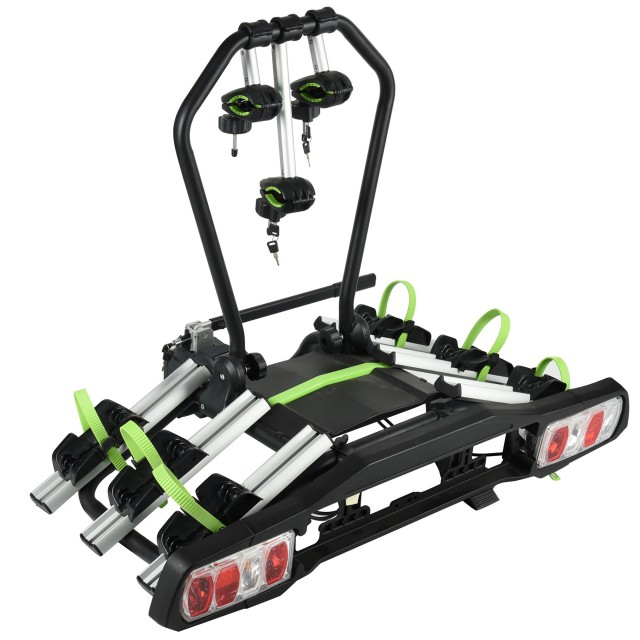 Монтажная рама фаркопа Наклоняемое складное крепление для велосипедов на 3 велосипеда 13-контактная розетка 